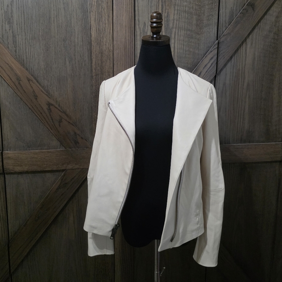 Vince Lamb Leather Jacket - Picture 3 of 5